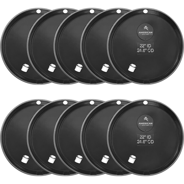 American Built Pro Water Heater Pan, 22 in PreDrilled Plastic wDrain Hose Adapter, 10PK WHP22-Drl P10 - main
